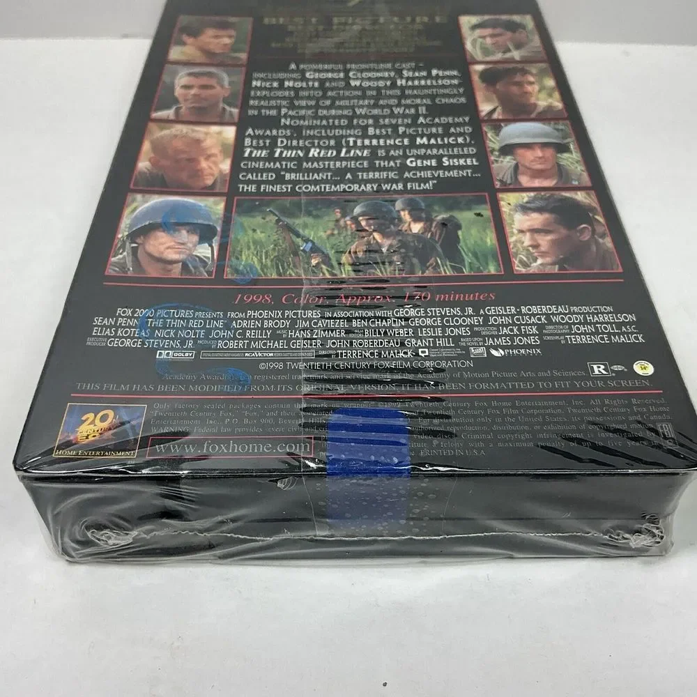 The Thin Red Line VHS 20th Century Fox Brand‎ New Factory Sealed Clooney Penn